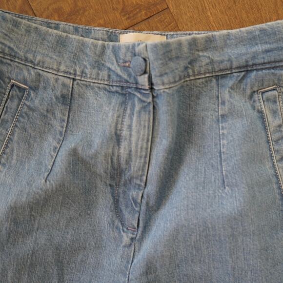 Sezane Wide Leg High Rise Jeans Size 34/ US 2 High‎ Waist Light Wash Denim - Picture 6 of 7